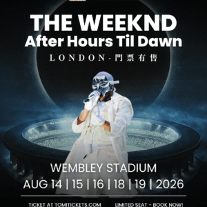 the weeknd 門票倫敦